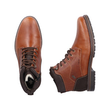 Load image into Gallery viewer, RIEKER - 13740-24 - LACE UP/ZIP BOOT (Water Resistant) - Brown