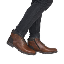 Load image into Gallery viewer, RIEKER - 13740-24 - LACE UP/ZIP BOOT (Water Resistant) - Brown