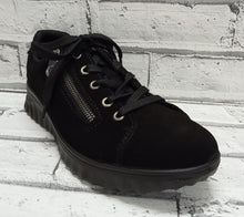 Load image into Gallery viewer, RIEKER - 59000-00 - ZIP/LACE Water Resistant SHOE - Black