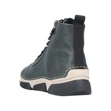 Load image into Gallery viewer, RIEKER - 45920-54 - LACE UP/ZIPS ANKLE BOOT - Aqua Green