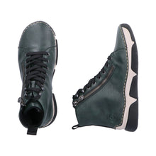 Load image into Gallery viewer, RIEKER - 45920-54 - LACE UP/ZIPS ANKLE BOOT - Aqua Green