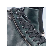 Load image into Gallery viewer, RIEKER - 45920-54 - LACE UP/ZIPS ANKLE BOOT - Aqua Green