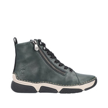 Load image into Gallery viewer, RIEKER - 45920-54 - LACE UP/ZIPS ANKLE BOOT - Aqua Green