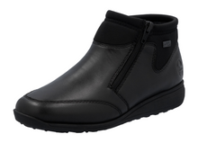 Load image into Gallery viewer, RIEKER - 47270-00 - 2-ZIP SHOE/BOOT (Water Resistant) Black