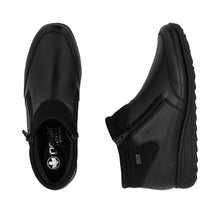 Load image into Gallery viewer, RIEKER - 47270-00 - 2-ZIP SHOE/BOOT (Water Resistant) Black
