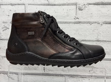 Load image into Gallery viewer, REMONTE - R1458-03 - Zip/Lace Water Resistant ANKLE BOOT - Black Combi