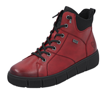 Load image into Gallery viewer, REMONTE - D1T76-35 - ZIP/LACE BOOT (Water Resistant)- Red/Black