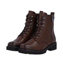 Load image into Gallery viewer, REMONTE - D8656-25 - LACE/ZIP BOOT (Water Resistant) - Brown