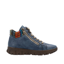 Load image into Gallery viewer, RIEKER - N1305-14 - ZIP/LACE BOOT (Water Resistant)- Blue Multi