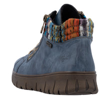 Load image into Gallery viewer, RIEKER - N1305-14 - ZIP/LACE BOOT (Water Resistant)- Blue Multi