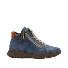 Load image into Gallery viewer, RIEKER - N1305-14 - ZIP/LACE BOOT (Water Resistant)- Blue Multi
