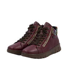 Load image into Gallery viewer, RIEKER - N1305-35 - ZIP/LACE BOOT (Water Resistant)- Red Multi
