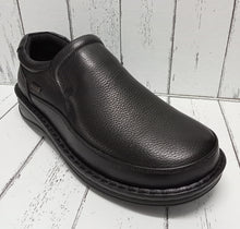 Load image into Gallery viewer, G-COMFORT SHOES (WIDE FITTING) - P3702 - SLIP ON SHOE - Black (Waterproof)