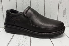 Load image into Gallery viewer, G-COMFORT SHOES (WIDE FITTING) - P3702 - SLIP ON SHOE - Black (Waterproof)
