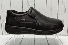 Load image into Gallery viewer, G-COMFORT SHOES (WIDE FITTING) - P3702 - SLIP ON SHOE - Black (Waterproof)