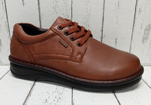 Load image into Gallery viewer, G-COMFORT SHOES (EXTRA WIDE FITTING) - P3701 - LACE UP SHOE - Cognac (Waterproof)