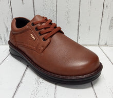 Load image into Gallery viewer, G-COMFORT SHOES (EXTRA WIDE FITTING) - P3701 - LACE UP SHOE - Cognac (Waterproof)