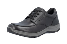 Load image into Gallery viewer, RIEKER - 03607-00 - MENS LACE-UP/ZIP SHOE - Black (Extra Wide)(Water Resistant)  (NEW IN)