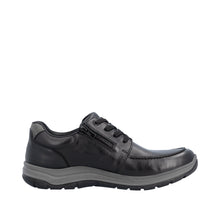 Load image into Gallery viewer, RIEKER - 03607-00 - MENS LACE-UP/ZIP SHOE - Black (Extra Wide)(Water Resistant)  (NEW IN)