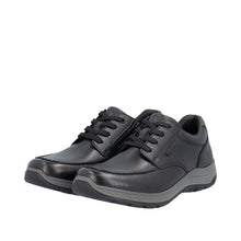 Load image into Gallery viewer, RIEKER - 03607-00 - MENS LACE-UP/ZIP SHOE - Black (Extra Wide)(Water Resistant)  (NEW IN)