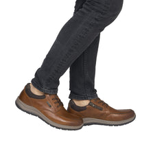 Load image into Gallery viewer, RIEKER - 03607-24 - MENS LACE-UP/ZIP SHOE - Brown (Extra Wide)(Water Resistant)