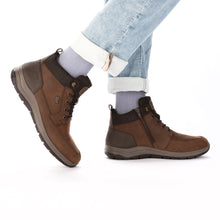 Load image into Gallery viewer, RIEKER - 03630-22 - LACE UP/ZIP BOOT (Water Resistant) - Brown (NEW IN)