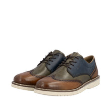 Load image into Gallery viewer, RIEKER - 04504-90 -LACE UP SHOE - Tan/Blue multi