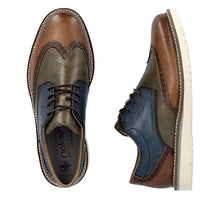 Load image into Gallery viewer, RIEKER - 04504-90 -LACE UP SHOE - Tan/Blue multi