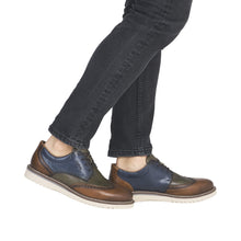 Load image into Gallery viewer, RIEKER - 04504-90 -LACE UP SHOE - Tan/Blue multi
