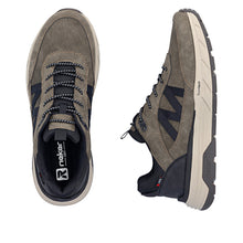 Load image into Gallery viewer, RIEKER - 06155-25 - MENS LACE-UP TRAINER/SHOE - Brown/Black (Water Resistant)  (NEW IN)