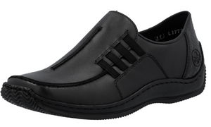 RIEKER - L1777-00 - SLIP ON SHOE - Black