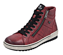 Load image into Gallery viewer, REMONTE - D0772-36 - ZIP/LACE BOOT - Water Resistant - Red