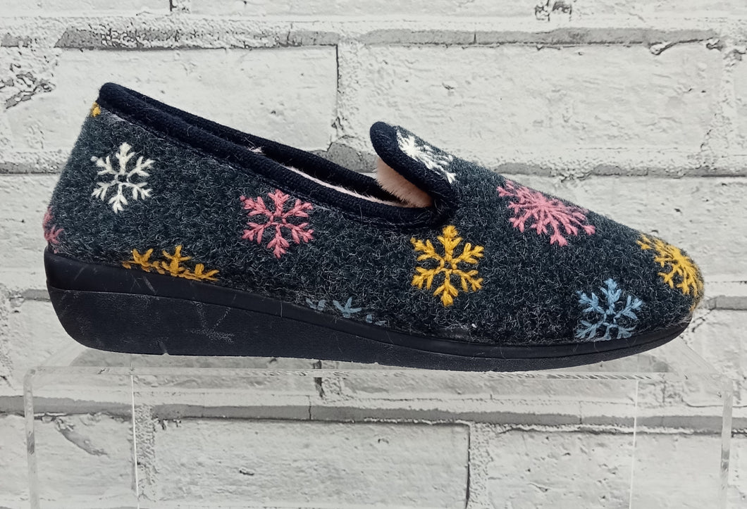 TONI PONS - CARME-CP - WEDGE SLIPPER - Navy multi