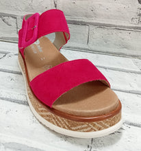 Load image into Gallery viewer, RIEKER - W0800-31 - WEDGE SANDAL - Fuchsia