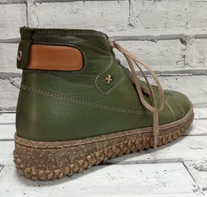 LYON - ZIP/LACE BOOT - GREEN