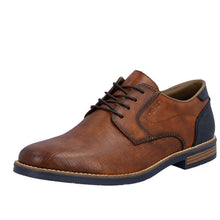 Load image into Gallery viewer, RIEKER - 13504-24 - LACE UP SHOE - Dark Tan/Blue