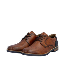 Load image into Gallery viewer, RIEKER - 13504-24 - LACE UP SHOE - Dark Tan/Blue