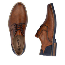 Load image into Gallery viewer, RIEKER - 13504-24 - LACE UP SHOE - Dark Tan/Blue