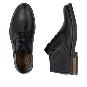 RIEKER - 14609-00 - LACE UP/ZIP BOOT - Black