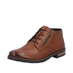 RIEKER - 14609-24 - LACE UP/ZIP BOOT - Tan