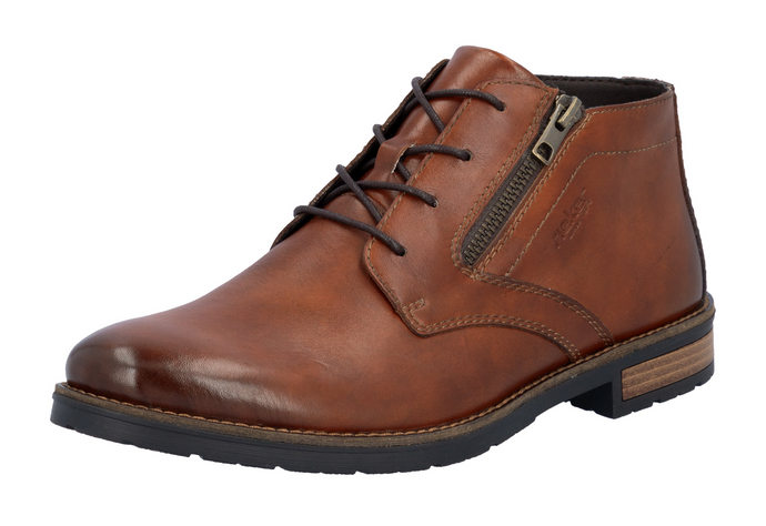RIEKER - 14609-24 - LACE UP/ZIP BOOT - Tan