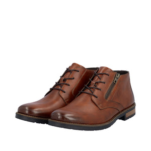 RIEKER - 14609-24 - LACE UP/ZIP BOOT - Tan