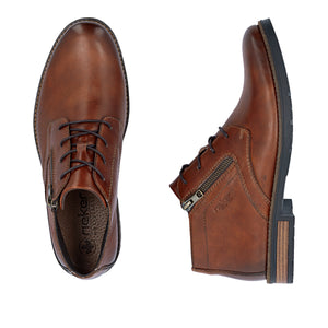 RIEKER - 14609-24 - LACE UP/ZIP BOOT - Tan