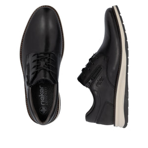 RIEKER - 14706-00 - LACE UP/ZIP SHOE - Black