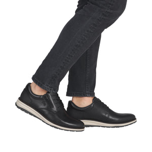 RIEKER - 14706-00 - LACE UP/ZIP SHOE - Black