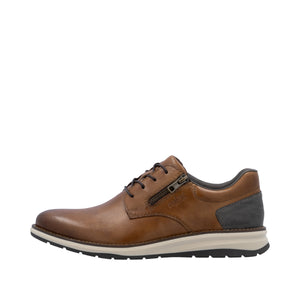 RIEKER - 14706-24 - LACE UP/ZIP SHOE - Tan