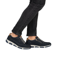 Load image into Gallery viewer, RIEKER - 15900-14 - MENS LACE-UP/ZIP SHOE - Navy