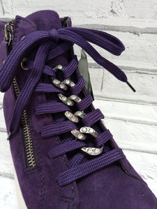 REMONTE - D1C70-30 - HI-TOP ZIP/LACE BOOT - Deep Purple