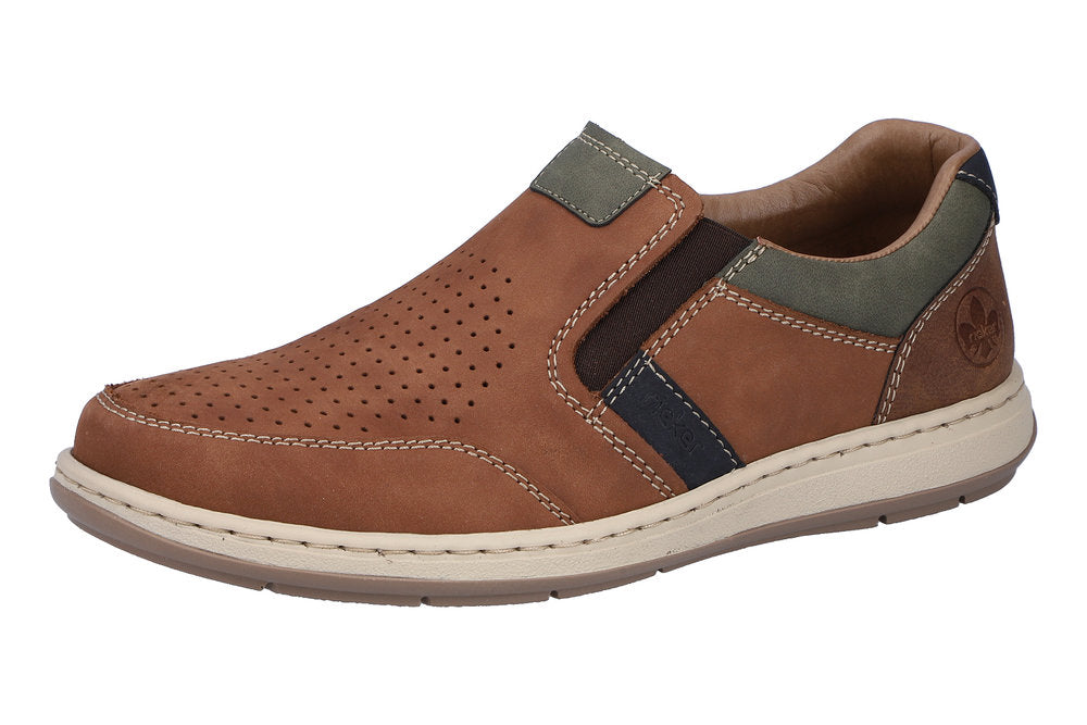 RIEKER - 17371-25 - SLIP ON SUMMER SHOE - Tan Brown