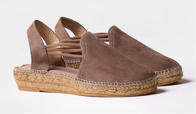 TONI PONS - NURIA - LOW WEDGE ESPADRILLE SANDAL - Taupe
